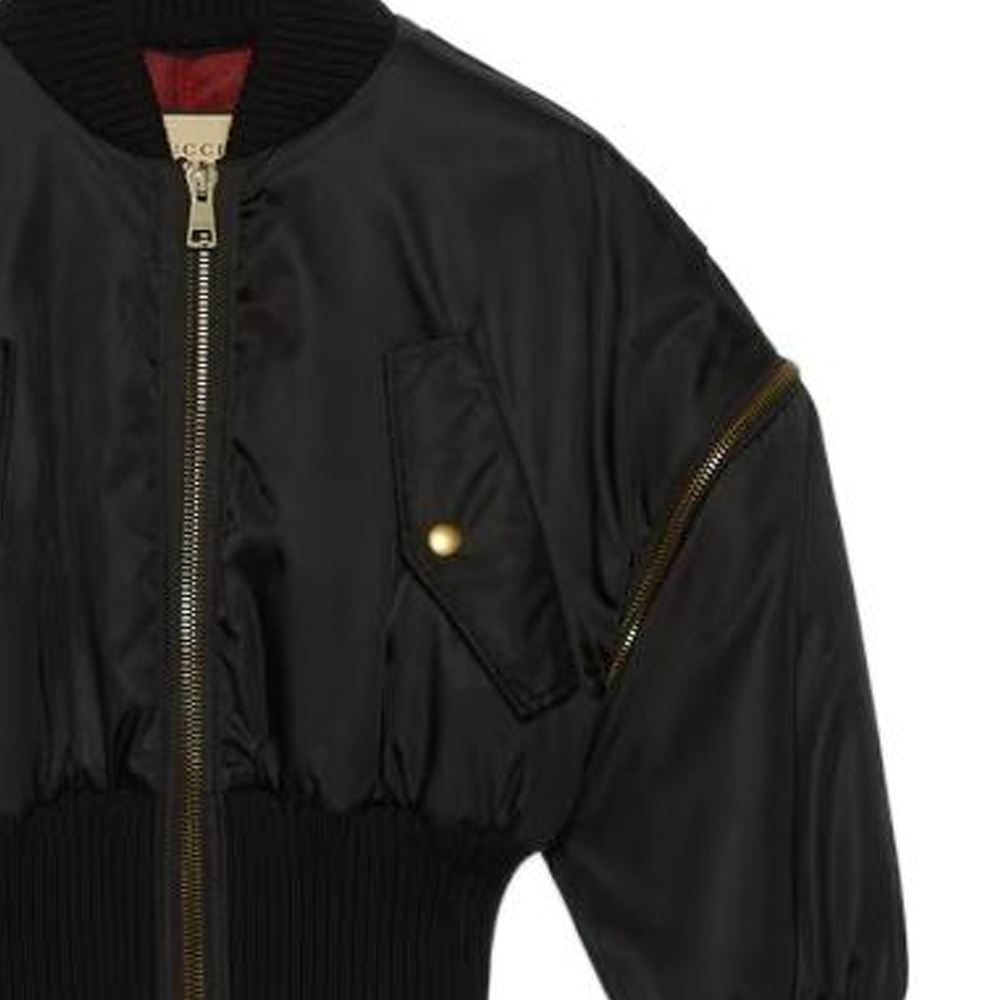 Details for (W) GUCCI FW22 黑色外套，可拆式袖子與拉鍊設計. 712876-ZAK8M-1043