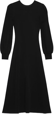 (W) GUCCI FW22 ブラック 長袖 クルーネック ミディドレス 無地 713241-XKCMW-1000 Order (W) GUCCI FW22 ブラック 長袖 クルーネック ミディドレス 無地 713241-XKCMW-1000