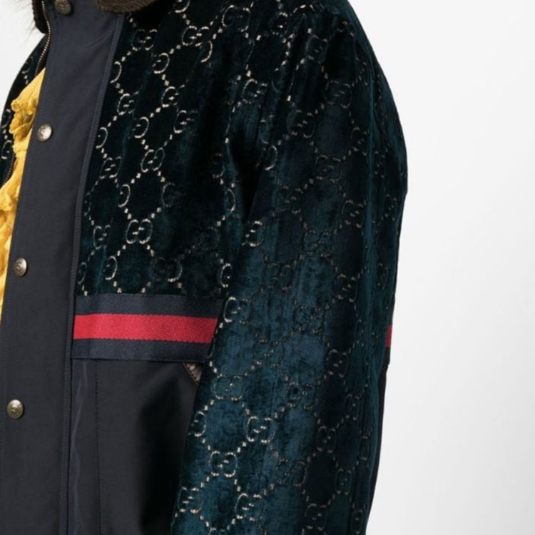 (Women) GUCCI FW22  Logo Pattern Snap-Button Jacket - Navy Blue 699576-Z8A10-4759 圖 6