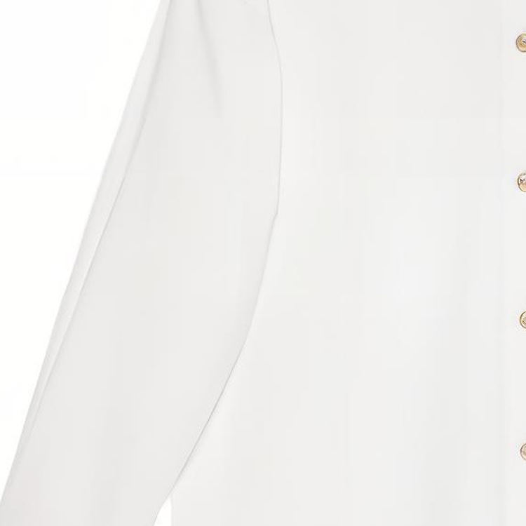 Purchase (W) GUCCI FW22 白色長袖荷葉邊防曬襯衫 690723-ZLC02-9000