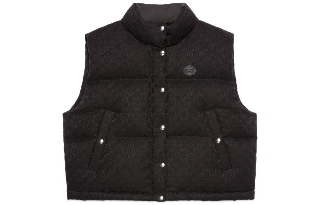 (Women) Gucci FW22 Black GG Print Down Vest 717553-Z9AAW-1000