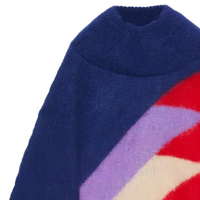 (Women) GUCCI FW22 Color-Block Striped Pullover Sweater Women Multicolor. 713469-XKCSZ-6269 Lookbook (Women) GUCCI FW22 Color-Block Striped Pullover Sweater Women Multicolor. 713469-XKCSZ-6269