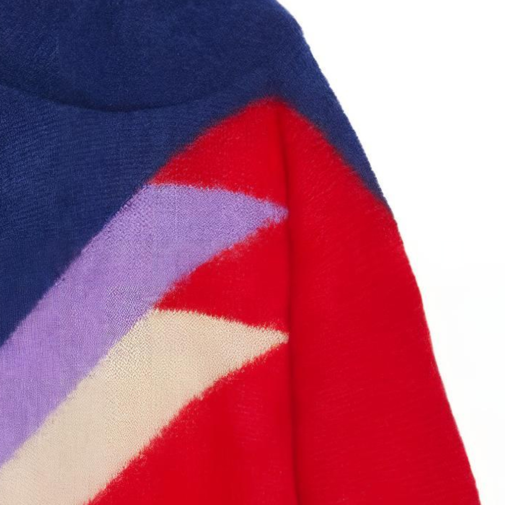 Details for (Women) GUCCI FW22 Color-Block Striped Pullover Sweater Women Multicolor. 713469-XKCSZ-6269