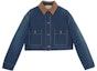 Order (Women) GUCCI FW22 Color Block Denim Jacket Women’s Blue Long Sleeve 714291-XDB3F-4759