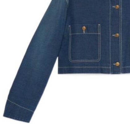 (Women) GUCCI FW22 Color Block Denim Jacket Women’s Blue Long Sleeve 714291-XDB3F-4759 Purchase (Women) GUCCI FW22 Color Block Denim Jacket Women’s Blue Long Sleeve 714291-XDB3F-4759