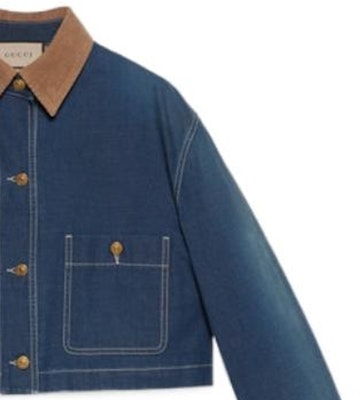 (Women) GUCCI FW22 Color Block Denim Jacket Women’s Blue Long Sleeve 714291-XDB3F-4759 Sizing (Women) GUCCI FW22 Color Block Denim Jacket Women’s Blue Long Sleeve 714291-XDB3F-4759