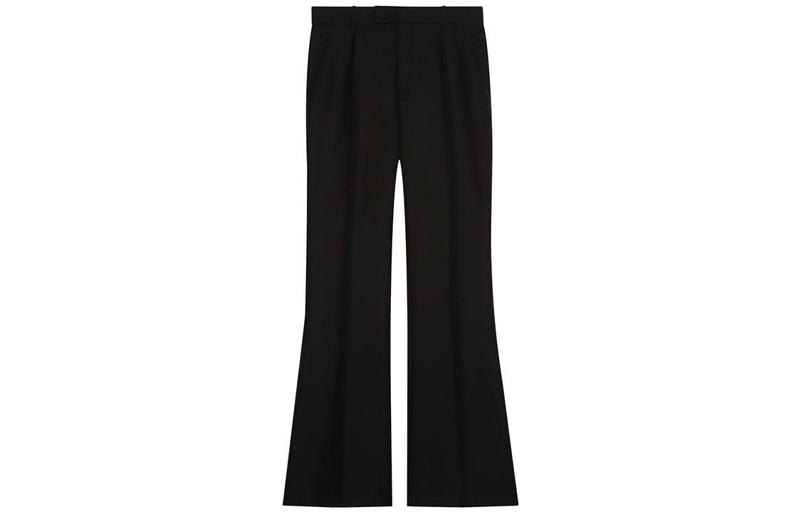 (Women) Gucci FW22 High-Waist Black Straight-Leg Trousers 662266-Z6724-1000