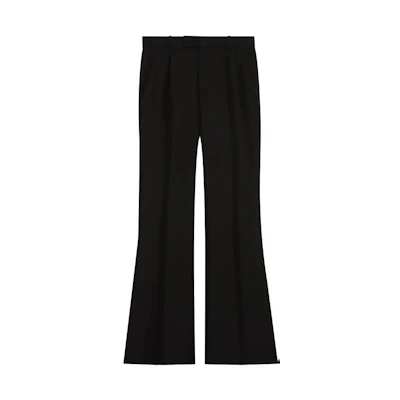 (Women) Gucci FW22 High-Waist Black Straight-Leg Trousers 662266-Z6724-1000