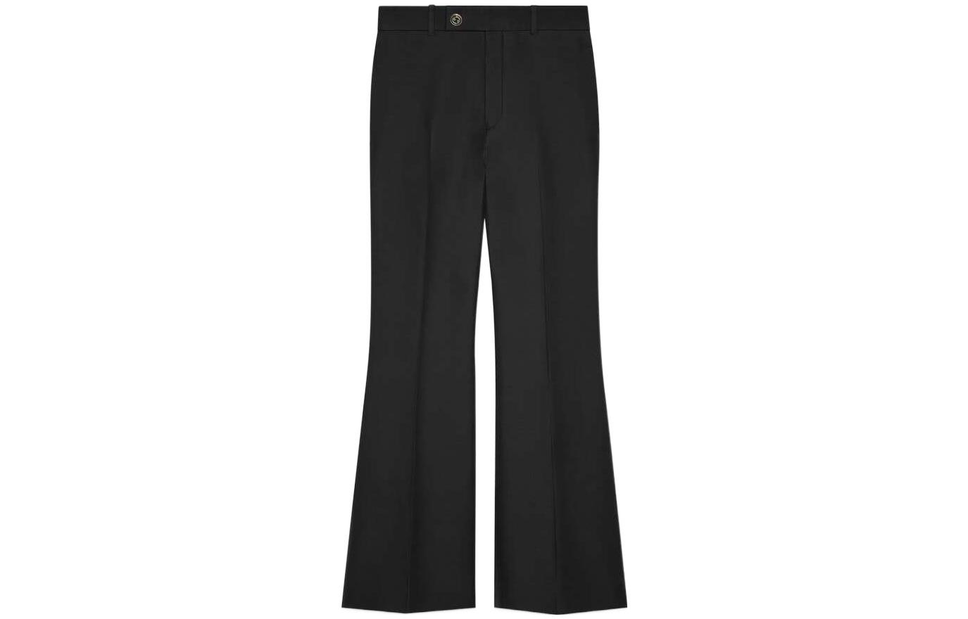 (Women) Gucci FW22 High-Waisted Black Knit Joggers 632964-ZAD88-1000