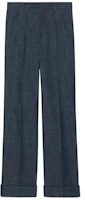 (Women) Gucci FW22 High-Waisted Loose Jeans Dark Blue 712865-ZALP0-4783 (Women) Gucci FW22 High-Waisted Loose Jeans Dark Blue 712865-ZALP0-4783
