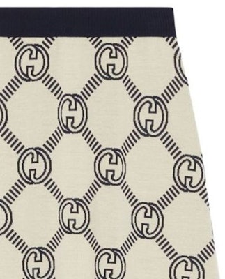 (W) グッチ FW22 ロゴ ジャカード Aライン ミディスカート アイボリーホワイト カジュアルスカート 692700-XKCB2-4492 Shop (W) グッチ FW22 ロゴ ジャカード Aライン ミディスカート アイボリーホワイト カジュアルスカート 692700-XKCB2-4492