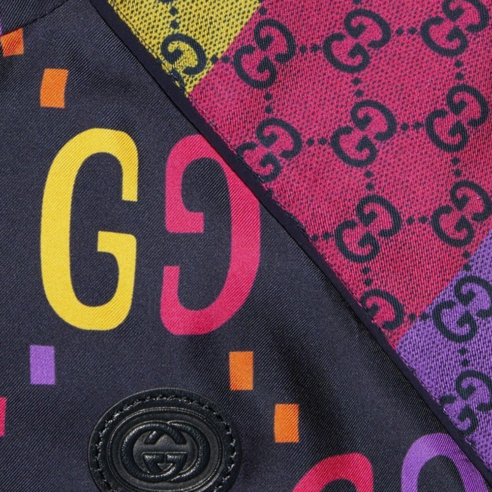 Details for (W) GUCCI FW22 經典印花紫色絲質長袖夾克外套. 705839-XJEO4-4681