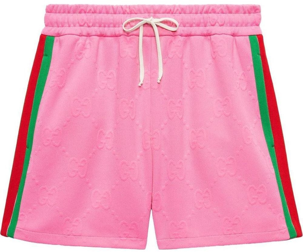 women-gucci-fw-22-pink-monogram-stripe-mid-rise-casual-shorts-695729-xjecy-5835