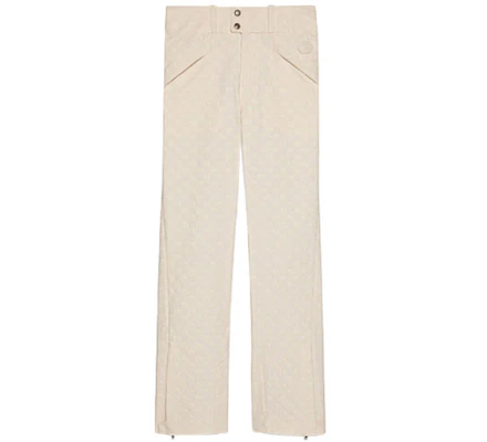 (Women) Gucci FW22 Ski Collection GG Canvas Ivory Casual Pants 721915-Z8A7R-9027 Buy (Women) Gucci FW22 Ski Collection GG Canvas Ivory Casual Pants 721915-Z8A7R-9027