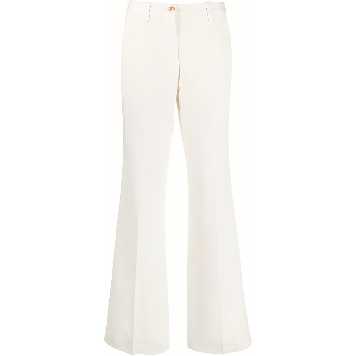 (Women) Gucci FW22 White Horsebit Flared Trousers 689101-XDBYC-9133