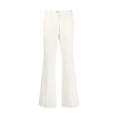 (Women) Gucci FW22 White Horsebit Flared Trousers 689101-XDBYC-9133