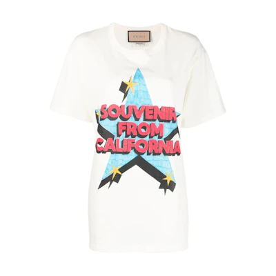 (Women) Gucci FW22 White Loose-Fit Short Sleeve Logo T-Shirt 615044-XJEDH-9095