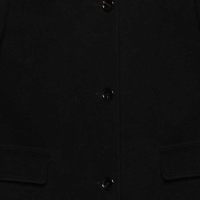 (W) GUCCI FW23 黑色單排扣大衣,配前口袋與背部開衩設計 770147-Z8BLJ-1043 Sizing (W) GUCCI FW23 黑色單排扣大衣,配前口袋與背部開衩設計 770147-Z8BLJ-1043