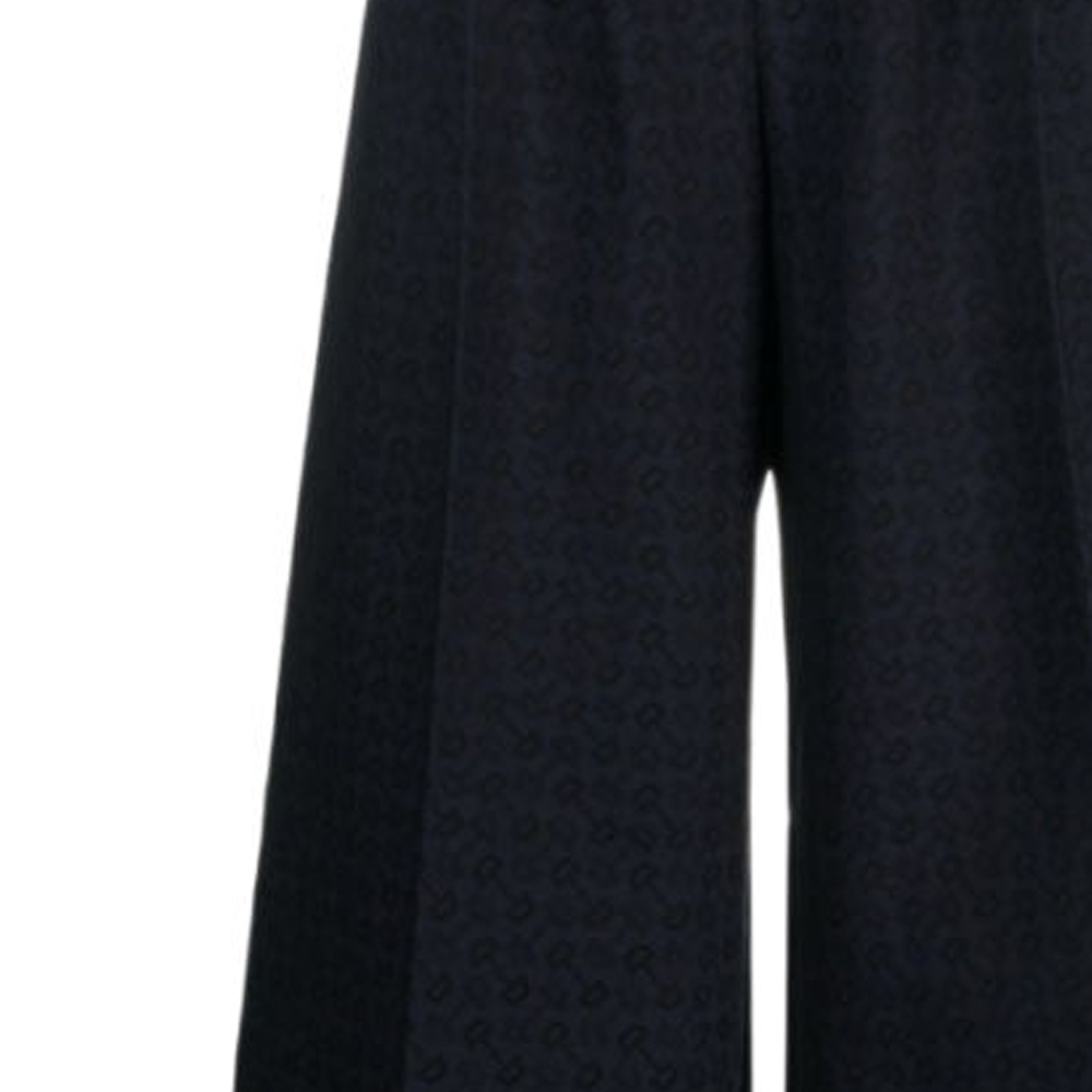 Shop (W) Pantalones Anchos Negros GUCCI FW23 con Estampado Logo en Todo el Diseño. 744866-ZAKIU-4440