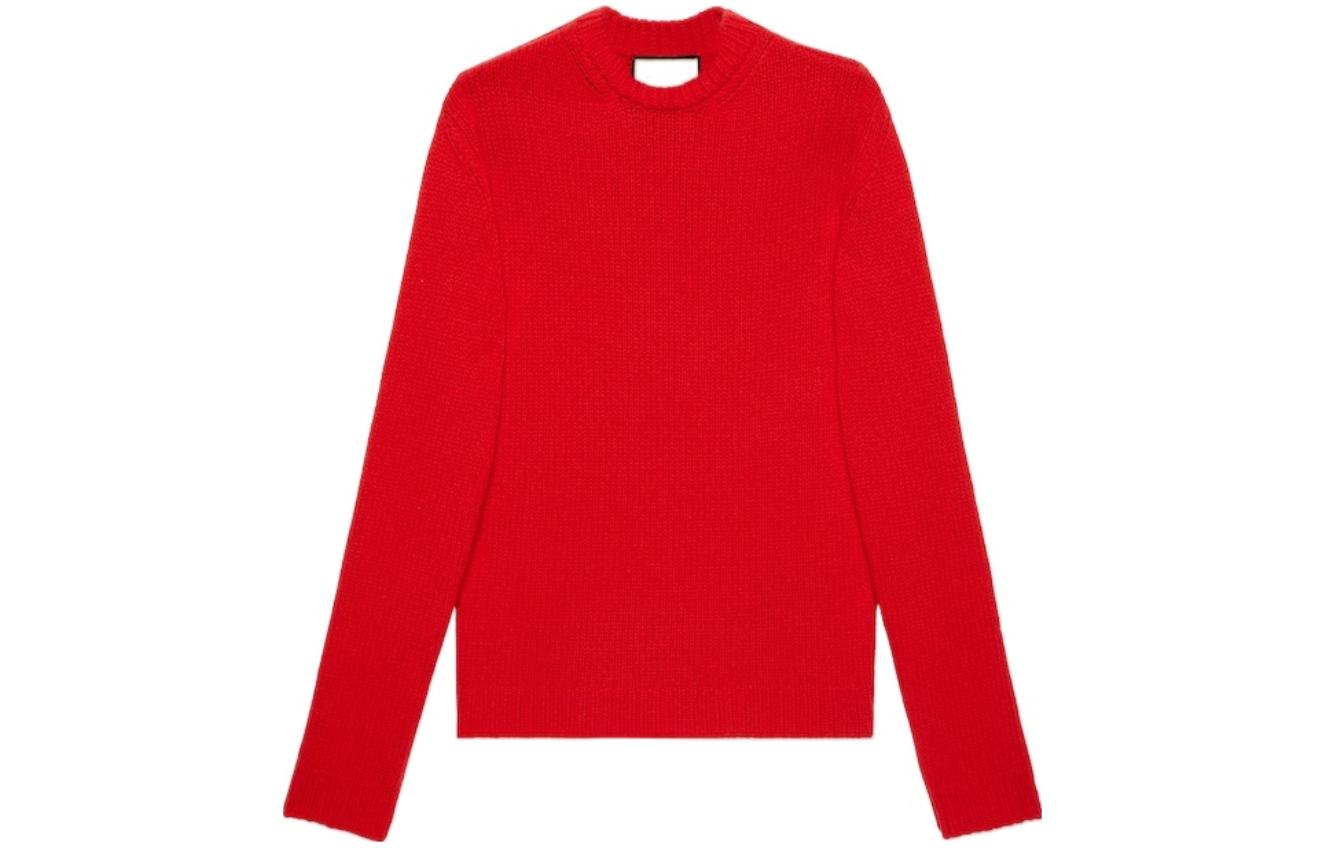 Order (W) GUCCI FW23 紅色字母印花圓領毛衣 766788-XKDMT-6367