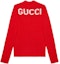 Lookbook (W) GUCCI FW23 紅色字母印花圓領毛衣 766788-XKDMT-6367