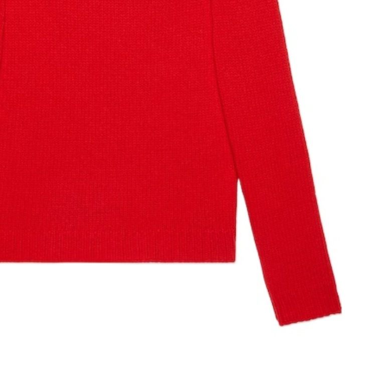 Cheap (W) GUCCI FW23 紅色字母印花圓領毛衣 766788-XKDMT-6367