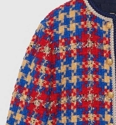 (W) Abrigo de Lana GUCCI FW23 con Hilo Dorado-Plata Cuadros - Multicolor. 752636-ZANFJ-4447 Sizing (W) Abrigo de Lana GUCCI FW23 con Hilo Dorado-Plata Cuadros - Multicolor. 752636-ZANFJ-4447