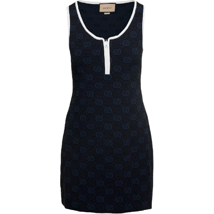 (Women) Gucci FW23 Blue Logo Tank Top 754062-XKDCR-1142