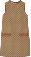 (Women) Gucci FW23 Brown Logo Diamond Print Zip Sleeveless Casual Dress 744121-Z8BII-2184 (Women) Gucci FW23 Brown Logo Diamond Print Zip Sleeveless Casual Dress 744121-Z8BII-2184
