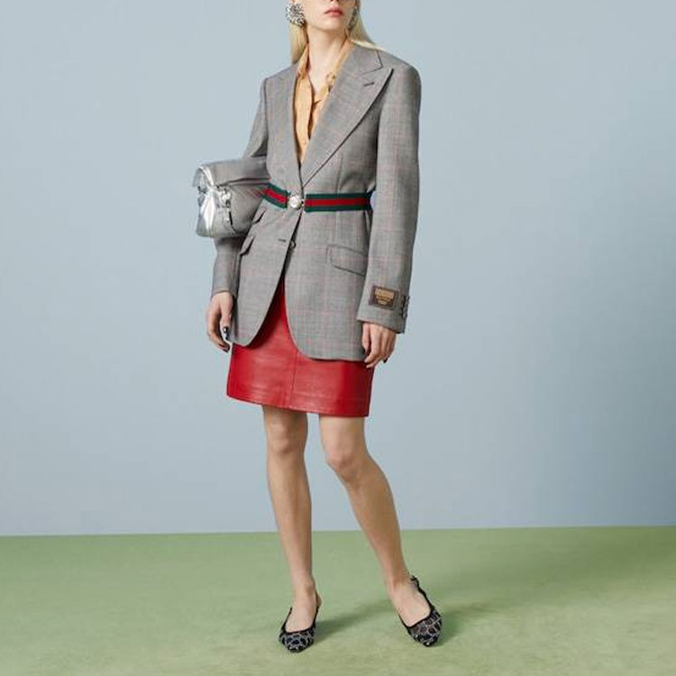 (Women) GUCCI FW23 Monogram Print Long Sleeve Polo Shirt Beige . 744781-ZAM48-2288 圖 5