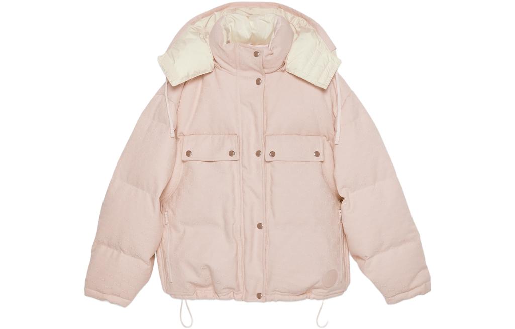 (Women) Gucci FW23 Plain Down Jacket with Detachable Hood 774871-Z9AAR-5677