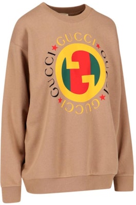 (W) 古驰 FW24 棕色标志印花圆领长袖卫衣 721361-XJFUL-2597 Shop (W) 古驰 FW24 棕色标志印花圆领长袖卫衣 721361-XJFUL-2597