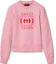 Buy (W) Gucci FW24 Baju Sweatshirt Kasual Logo Huruf Pink untuk Wanita 785636-XJGLO-5904