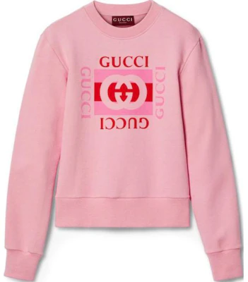 (W) Gucci FW24 Baju Sweatshirt Kasual Logo Huruf Pink untuk Wanita 785636-XJGLO-5904 Order (W) Gucci FW24 Baju Sweatshirt Kasual Logo Huruf Pink untuk Wanita 785636-XJGLO-5904
