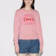 Lookbook (W) Gucci FW24 Baju Sweatshirt Kasual Logo Huruf Pink untuk Wanita 785636-XJGLO-5904