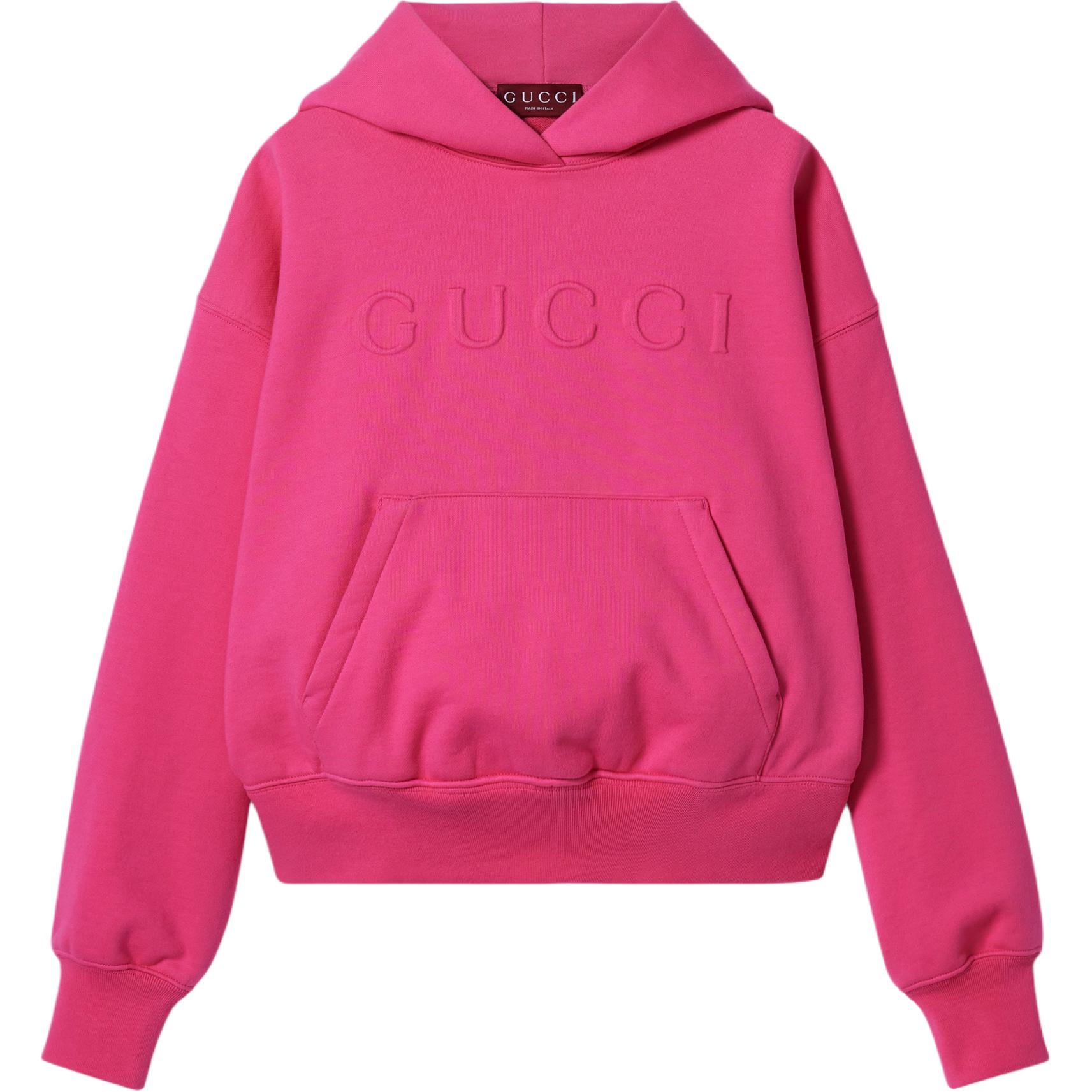 Order (W) 古驰 FW24 浮雕标志连帽衫 紫红色 787274-XJGLJ-5570