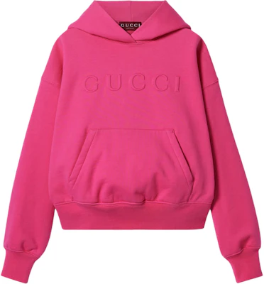 (W) 古驰 FW24 浮雕标志连帽衫 紫红色 787274-XJGLJ-5570 Order (W) 古驰 FW24 浮雕标志连帽衫 紫红色 787274-XJGLJ-5570