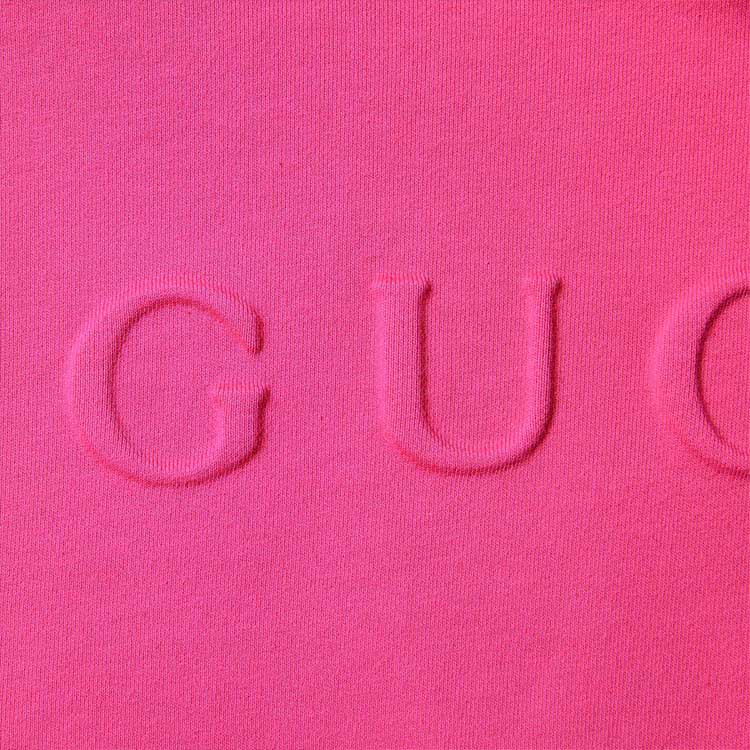 Sizing (W) 古驰 FW24 浮雕标志连帽衫 紫红色 787274-XJGLJ-5570