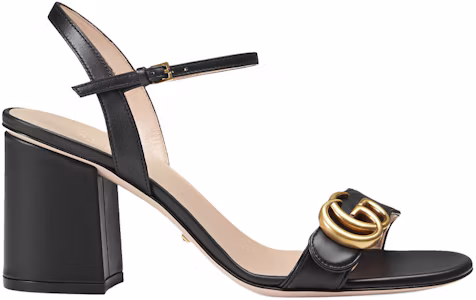 Lookbook (W) Sandal Hak G Gucci 'Hitam' 453379-A3N00-1000