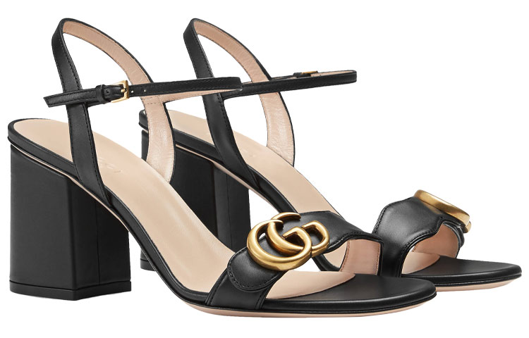 Shop (W) Sandales à Talon Gucci G ''Noir'' 453379-A3N00-1000