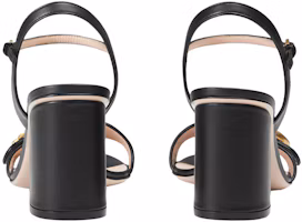 Details for (W) Sandal Hak G Gucci 'Hitam' 453379-A3N00-1000
