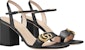 (W) Sandal Gucci G Heel 'Hitam' 453379-A3N00-1000