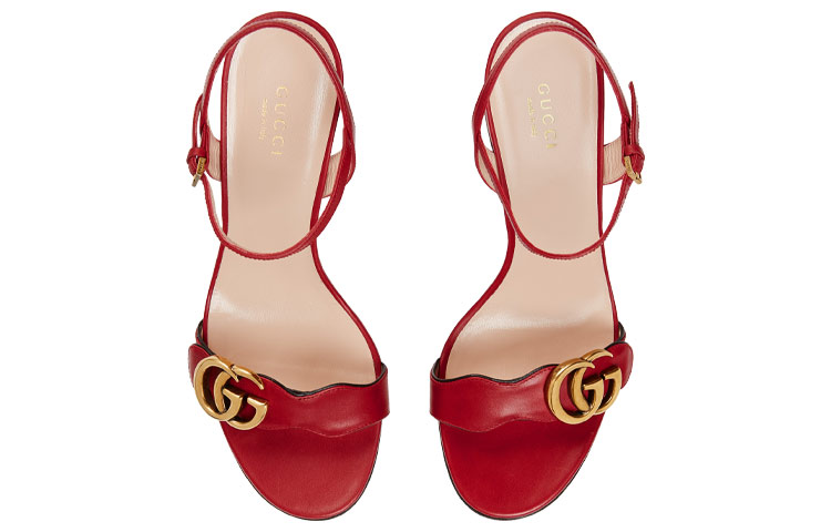 Shop (W) Sandali Gucci G Heel ''Rosso Oro'' 453379-A3N00-6433