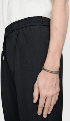 (W) GUCCI 古馳G字經典復古925純銀方形手環 6毫米 576990-J8400-0811 Purchase (W) GUCCI 古馳G字經典復古925純銀方形手環 6毫米 576990-J8400-0811