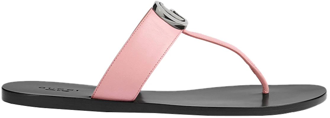 GUCCI 古馳 雙G系列 皮革 套腳圓頭 時尚涼拖 女款 粉色 Order GUCCI 古馳 雙G系列 皮革 套腳圓頭 時尚涼拖 女款 粉色