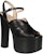 (W) Sandal Platform Kulit Hitam Gucci Geometric 155 mm 699424-C9D00-1000