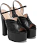 Purchase (W) Sandales à Plateforme Gucci Géométriques 155 mm en Cuir Noir 699424-C9D00-1000