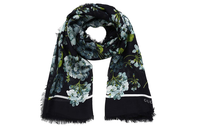(Women) GUCCI Geranium Dalga Silk Scarf 550905-3G856-4069