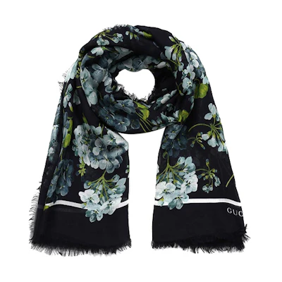 (Women) GUCCI Geranium Dalga Silk Scarf 550905-3G856-4069