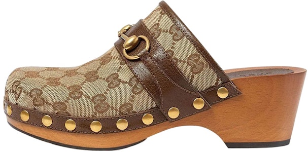 (W) Clog Gucci GG 35mm Beige Kanvas 700062-KY950-9765 Buy (W) Clog Gucci GG 35mm Beige Kanvas 700062-KY950-9765